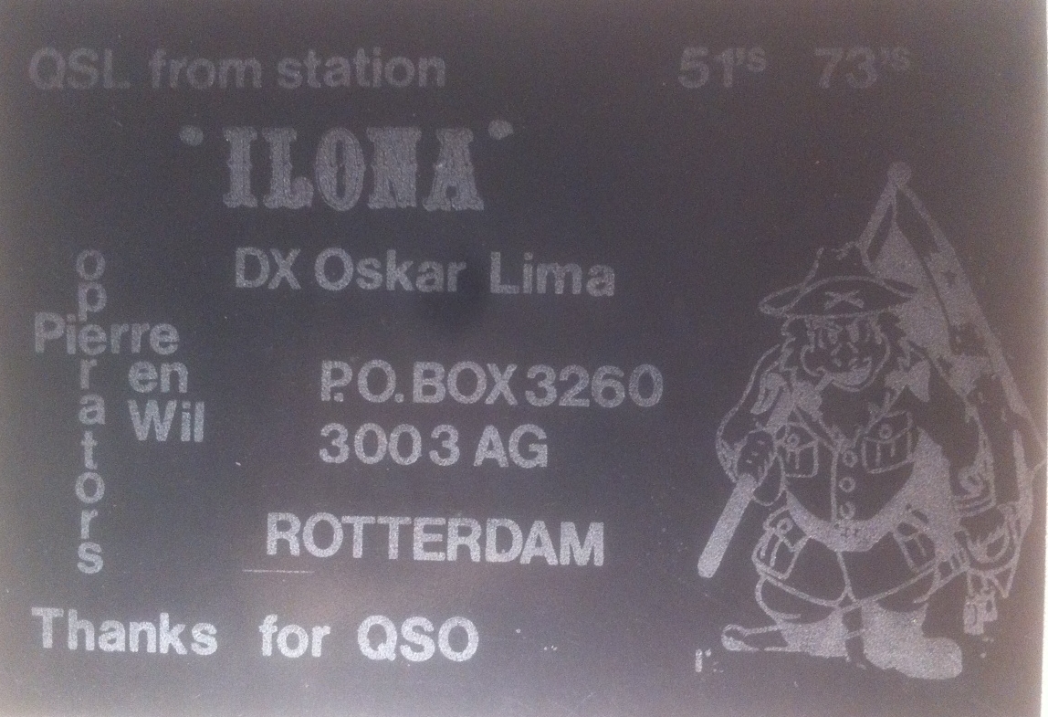 My first QSL during the 70s